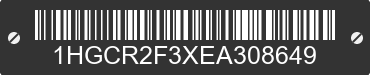 2014 HONDA Accord 1HGCR2F3XEA308649 VIN decoded