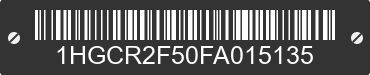 2015 HONDA Accord 1HGCR2F50FA015135 VIN decoded