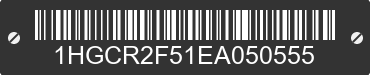 2014 HONDA Accord 1HGCR2F51EA050555 VIN decoded