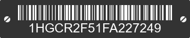 2015 HONDA Accord 1HGCR2F51FA227249 VIN decoded