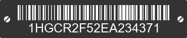 2014 HONDA Accord 1HGCR2F52EA234371 VIN decoded