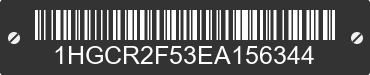 2014 HONDA Accord 1HGCR2F53EA156344 VIN decoded
