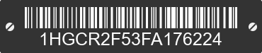 2015 HONDA Accord 1HGCR2F53FA176224 VIN decoded