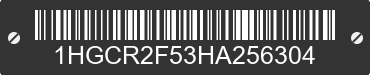 2017 HONDA Accord 1HGCR2F53HA256304 VIN decoded