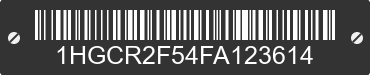 2015 HONDA Accord 1HGCR2F54FA123614 VIN decoded
