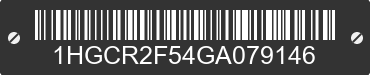 2016 HONDA Accord 1HGCR2F54GA079146 VIN decoded