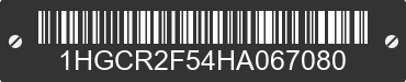 2017 HONDA Accord 1HGCR2F54HA067080 VIN decoded