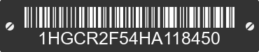 2017 HONDA Accord 1HGCR2F54HA118450 VIN decoded