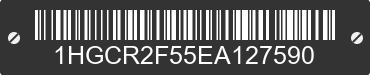 2014 HONDA Accord 1HGCR2F55EA127590 VIN decoded
