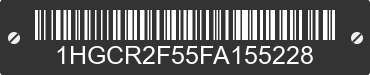 2015 HONDA Accord 1HGCR2F55FA155228 VIN decoded