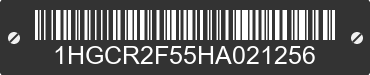 2017 HONDA Accord 1HGCR2F55HA021256 VIN decoded