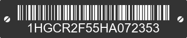 2017 HONDA Accord 1HGCR2F55HA072353 VIN decoded