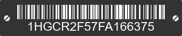 2015 HONDA Accord 1HGCR2F57FA166375 VIN decoded