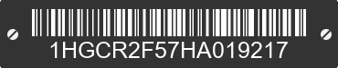 2017 HONDA Accord 1HGCR2F57HA019217 VIN decoded