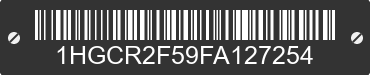 2015 HONDA Accord 1HGCR2F59FA127254 VIN decoded