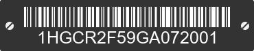 2016 HONDA Accord 1HGCR2F59GA072001 VIN decoded