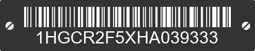 2017 HONDA Accord 1HGCR2F5XHA039333 VIN decoded