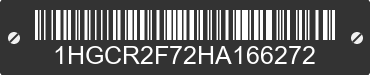 2017 HONDA Accord 1HGCR2F72HA166272 VIN decoded