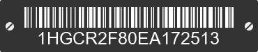 2014 HONDA Accord 1HGCR2F80EA172513 VIN decoded
