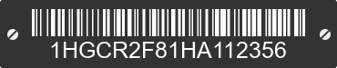 2017 HONDA Accord 1HGCR2F81HA112356 VIN decoded