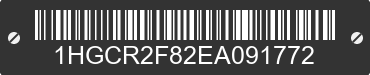 2014 HONDA Accord 1HGCR2F82EA091772 VIN decoded