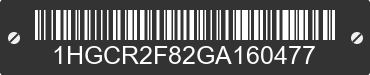 2016 HONDA Accord 1HGCR2F82GA160477 VIN decoded
