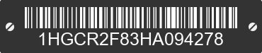 2017 HONDA Accord 1HGCR2F83HA094278 VIN decoded