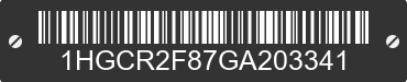 2016 HONDA Accord 1HGCR2F87GA203341 VIN decoded