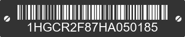 2017 HONDA Accord 1HGCR2F87HA050185 VIN decoded
