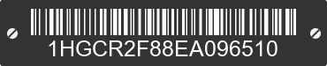 2014 HONDA Accord 1HGCR2F88EA096510 VIN decoded