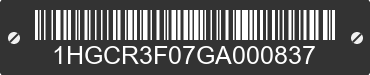 2016 HONDA Accord 1HGCR3F07GA000837 VIN decoded