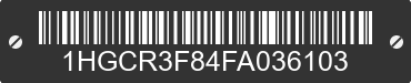 2015 HONDA Accord 1HGCR3F84FA036103 VIN decoded