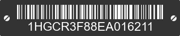 2014 HONDA Accord 1HGCR3F88EA016211 VIN decoded