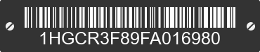 2015 HONDA Accord 1HGCR3F89FA016980 VIN decoded