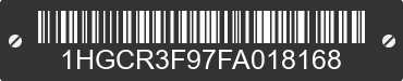2015 HONDA Accord 1HGCR3F97FA018168 VIN decoded