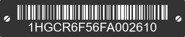 2015 HONDA Accord 1HGCR6F56FA002610 VIN decoded