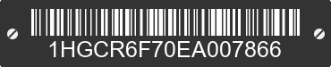 2014 HONDA Accord 1HGCR6F70EA007866 VIN decoded