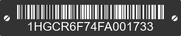 2015 HONDA Accord 1HGCR6F74FA001733 VIN decoded