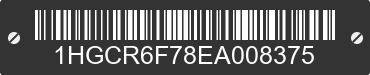 2014 HONDA Accord 1HGCR6F78EA008375 VIN decoded