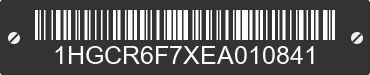2014 HONDA Accord 1HGCR6F7XEA010841 VIN decoded
