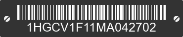 2021 HONDA Accord 1HGCV1F11MA042702 VIN decoded