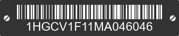 2021 HONDA Accord 1HGCV1F11MA046046 VIN decoded