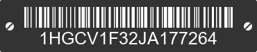 2018 HONDA Accord 1HGCV1F32JA177264 VIN decoded