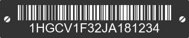 2018 HONDA Accord 1HGCV1F32JA181234 VIN decoded