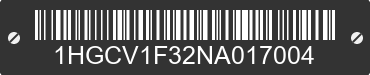 2022 HONDA Accord 1HGCV1F32NA017004 VIN decoded