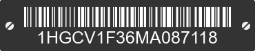 2021 HONDA Accord 1HGCV1F36MA087118 VIN decoded