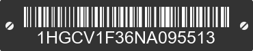 2022 HONDA Accord 1HGCV1F36NA095513 VIN decoded