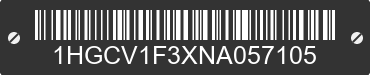 2022 HONDA Accord 1HGCV1F3XNA057105 VIN decoded