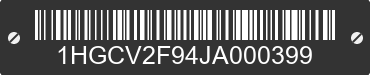 2018 HONDA Accord 1HGCV2F94JA000399 VIN decoded