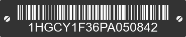 2023 HONDA Accord 1HGCY1F36PA050842 VIN decoded